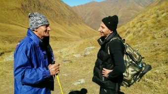 Gespräch auf der Wanderung 