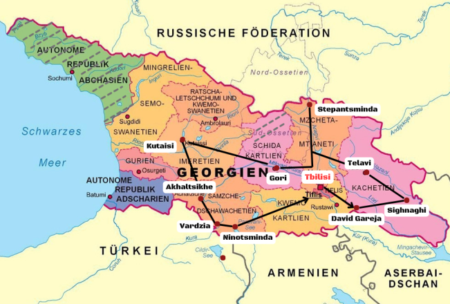 grosse Rundreise Georgien