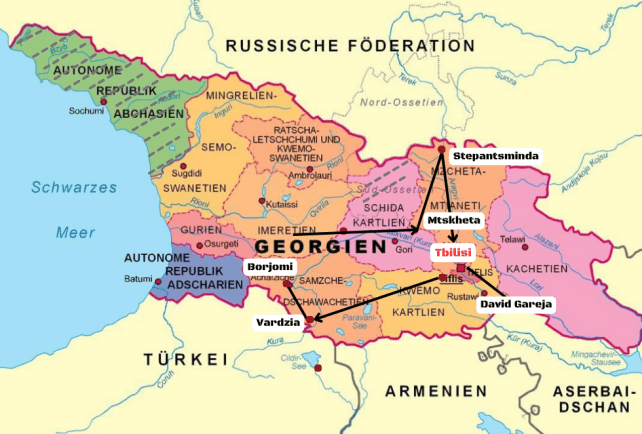 Karte für Tour Kompakt